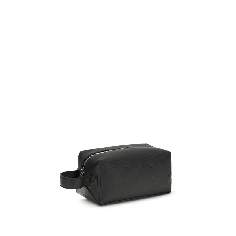 Fendi Sac de voyage en cuir de veau noir Bos Taurus