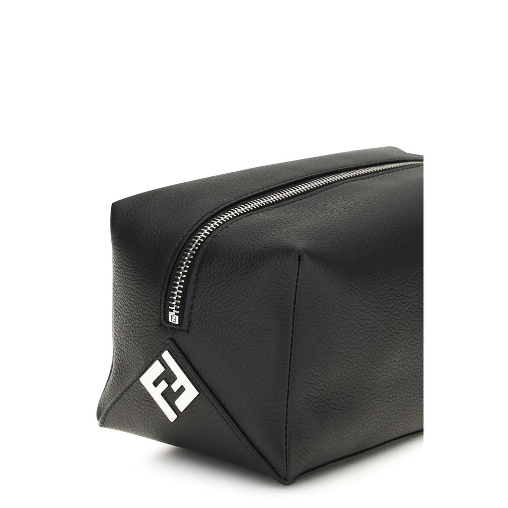 Fendi Zwart Kalfsleer Bos Taurus Bagage En Reizen