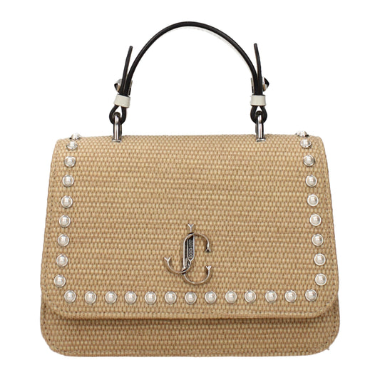 Jimmy Choo Beige Raffia Handbag