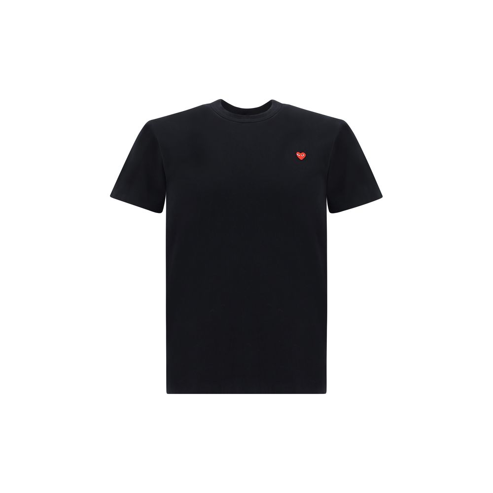 T-shirt noir en coton Comme Des Garçons Play