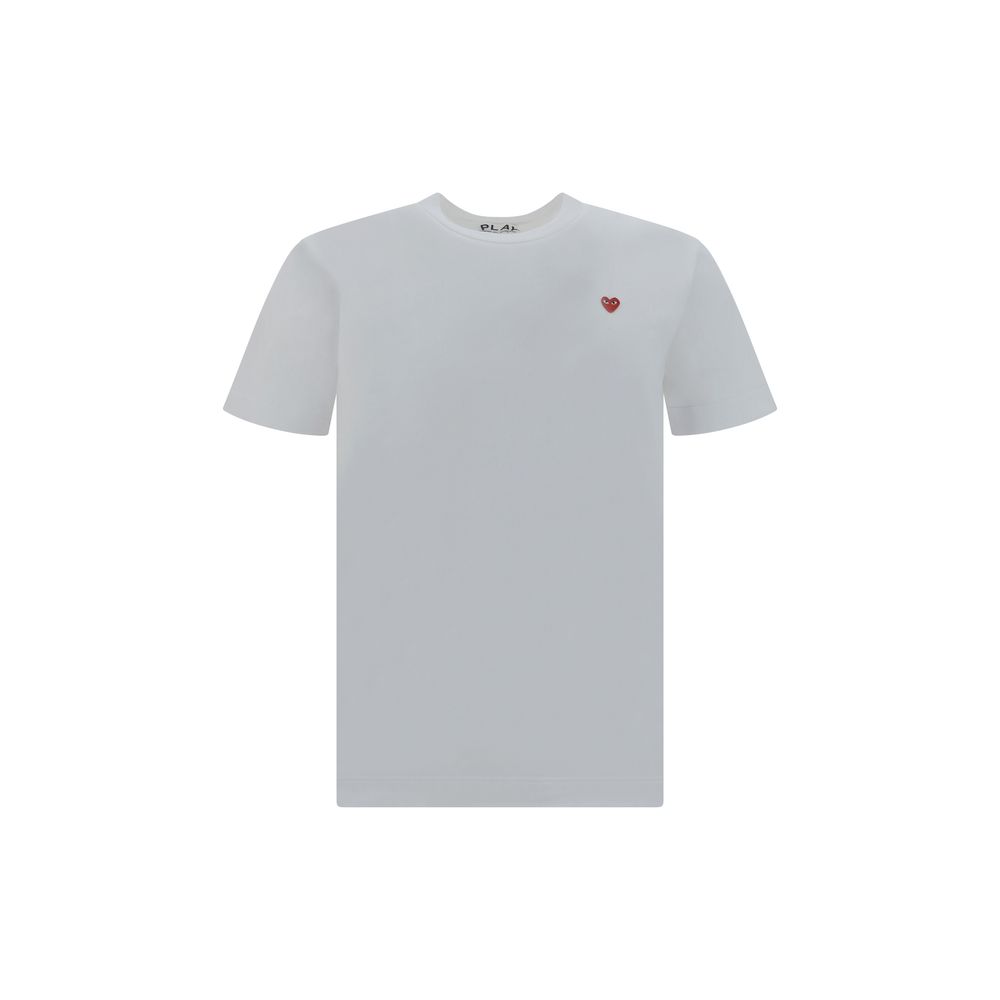 T-shirt blanc en coton Comme Des Garçons Play