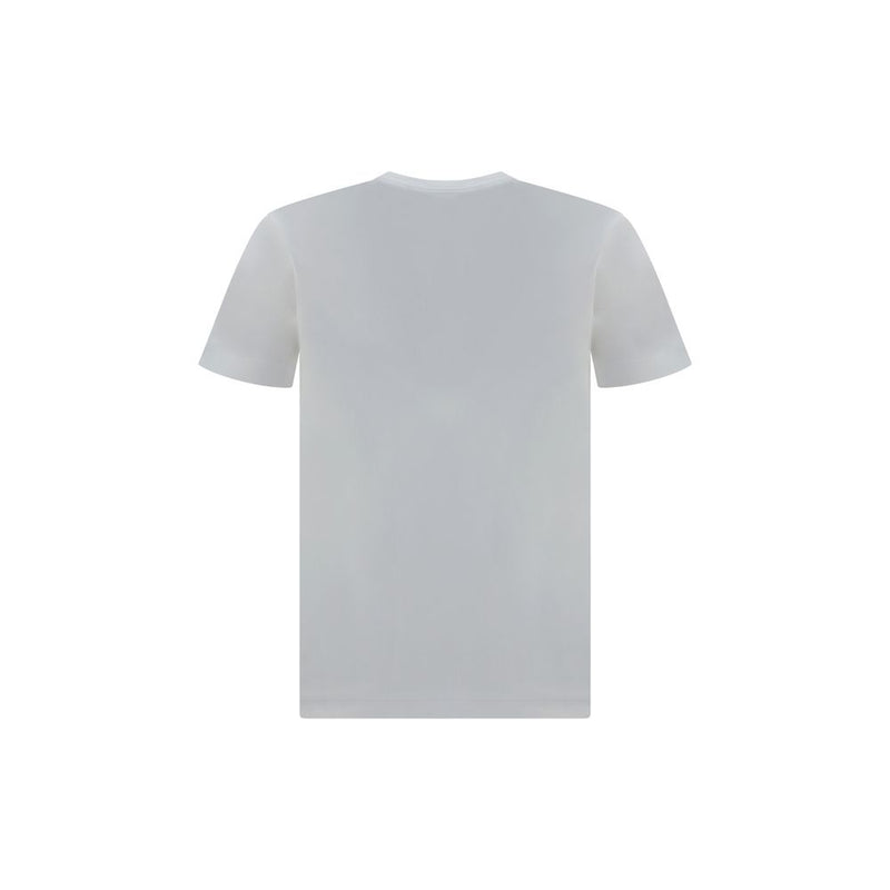 Comme Des Garçons Play White Cotton T-Shirt