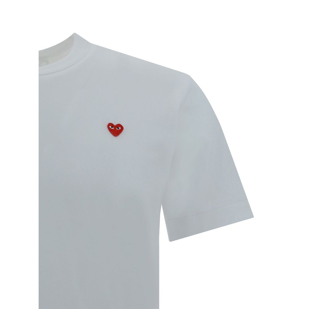 T-shirt blanc en coton Comme Des Garçons Play
