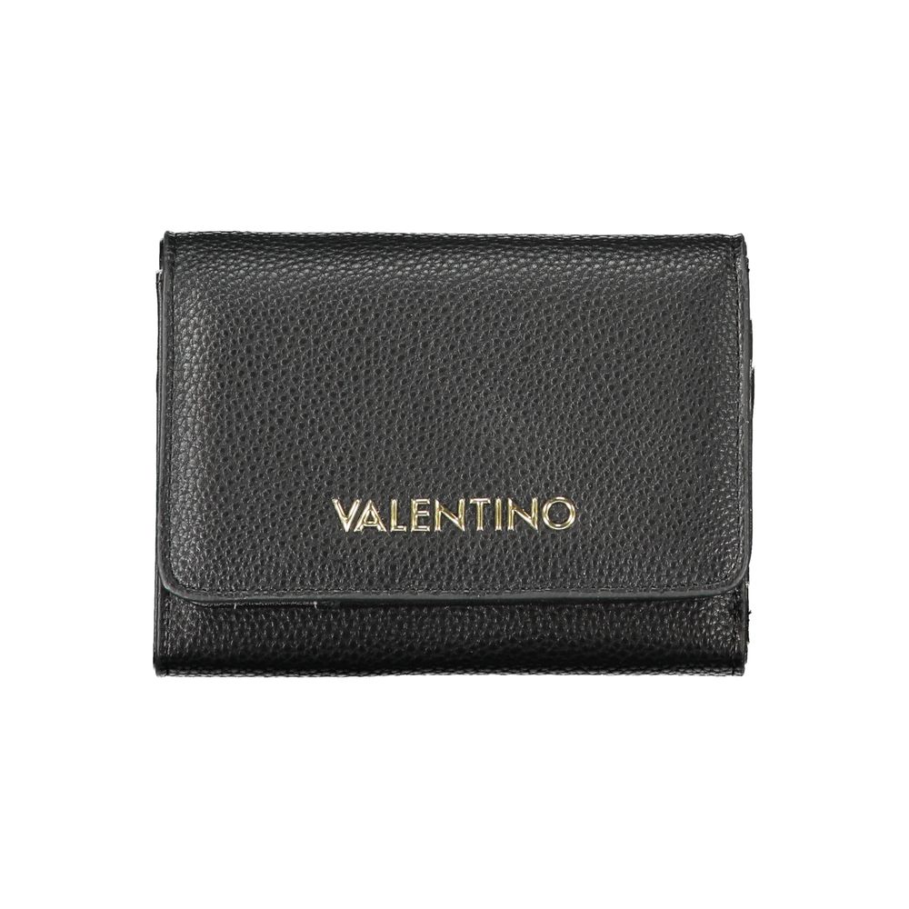 Mario Valentino Black Polyurethane Women's Wallet - Elegant & Practical