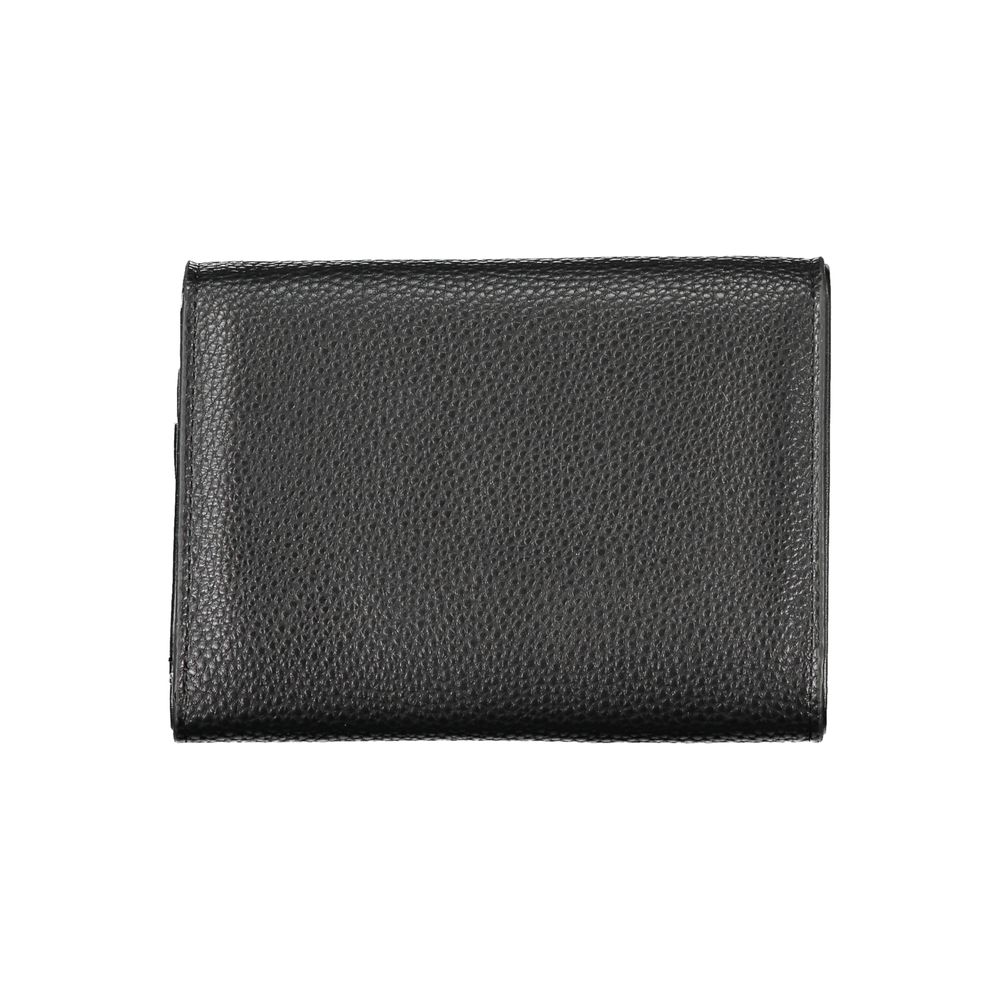 Mario Valentino Black Polyurethane Women's Wallet - Elegant & Practical
