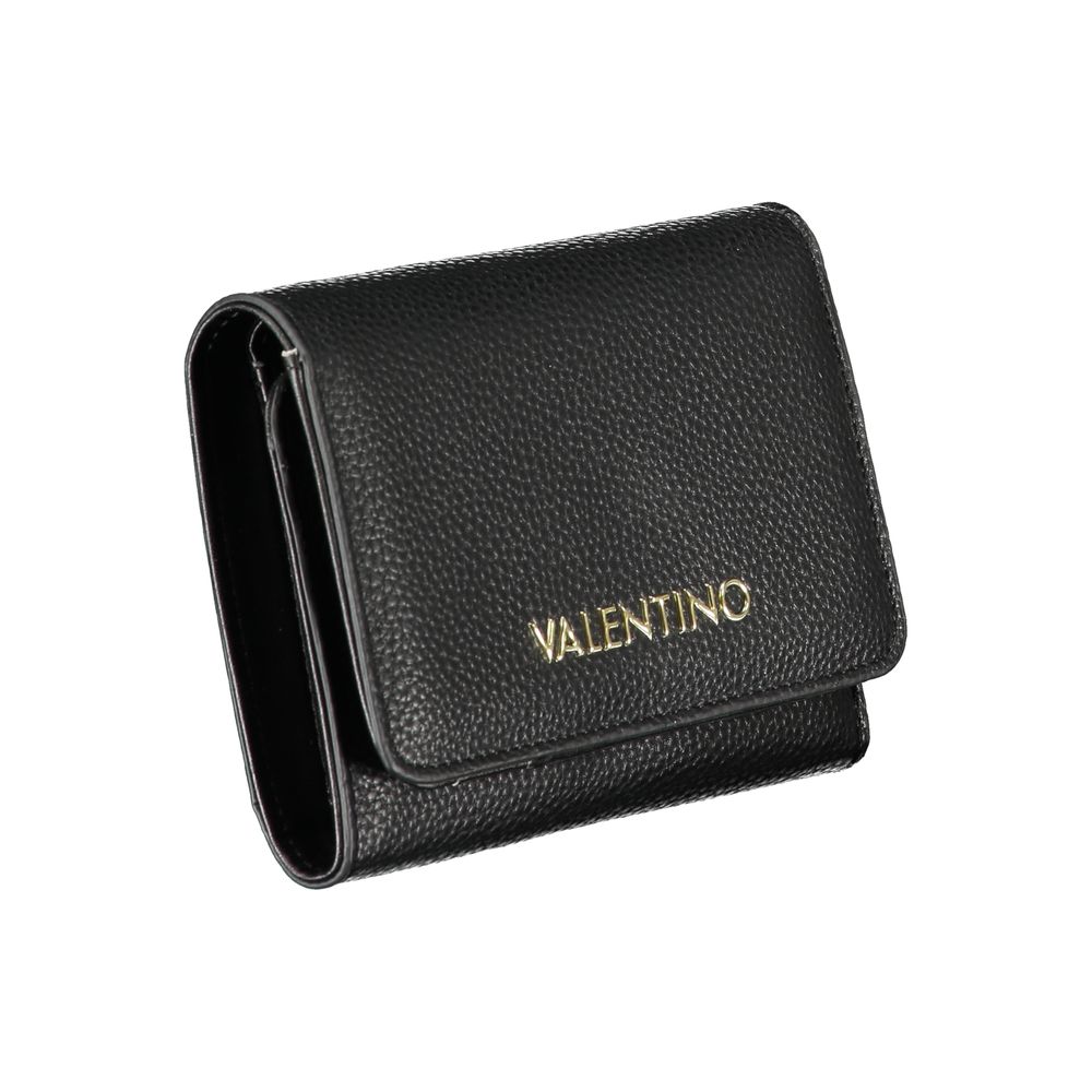 Mario Valentino Black Polyurethane Women's Wallet - Elegant & Practical