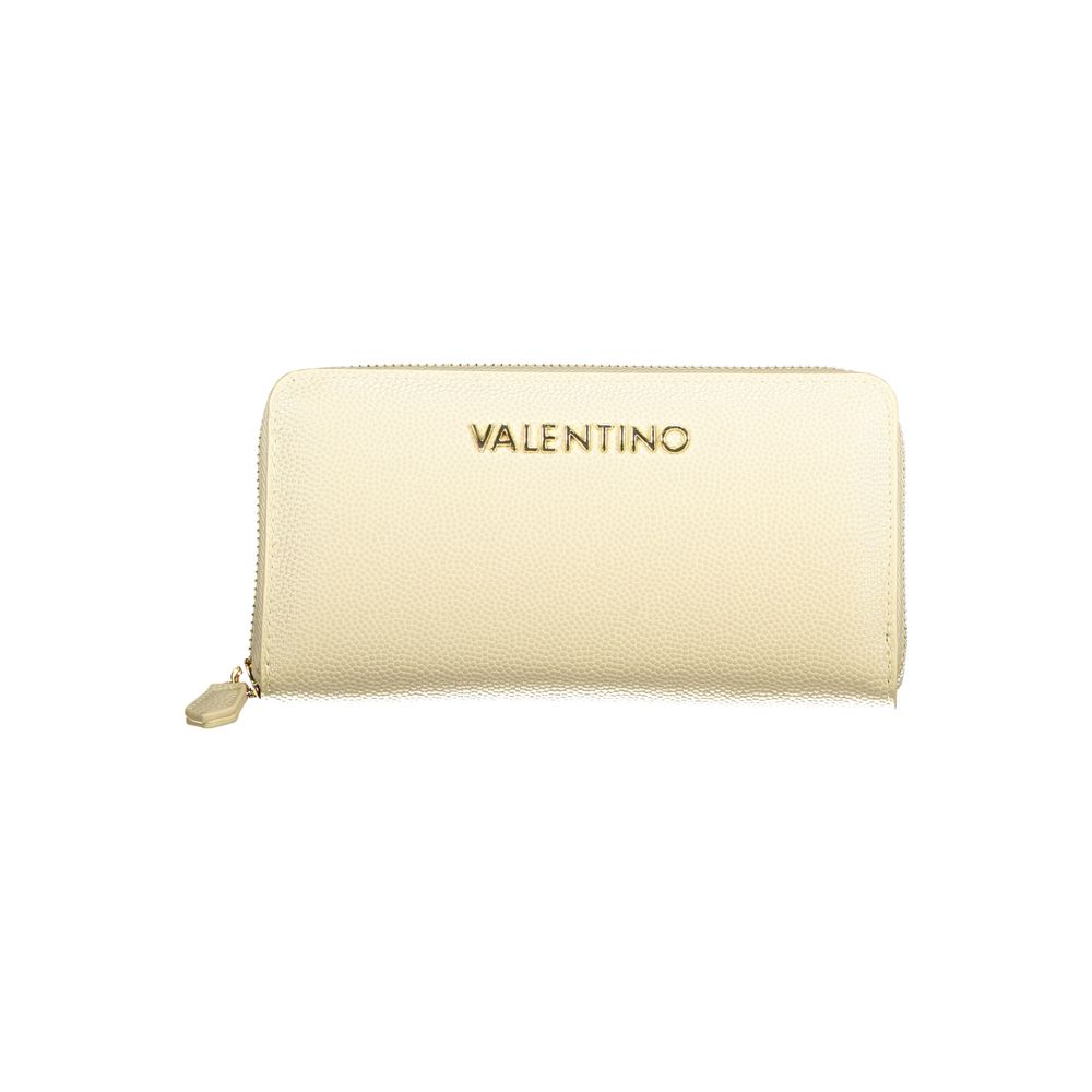 Mario Valentino Beige Polyurethane Women's Wallet - Chic & Functional