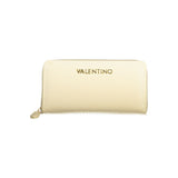 Mario Valentino Beige Polyurethane Women's Wallet - Chic & Functional