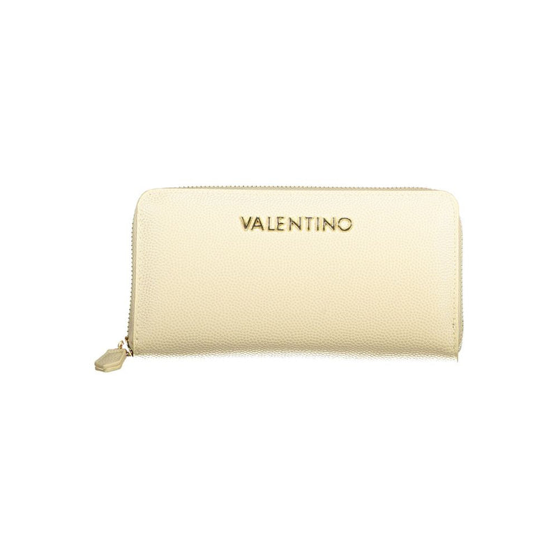 Mario Valentino Beige Polyurethane Women's Wallet - Chic & Functional