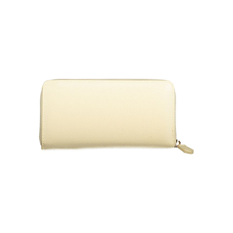 Mario Valentino Beige Polyurethane Women's Wallet - Chic & Functional