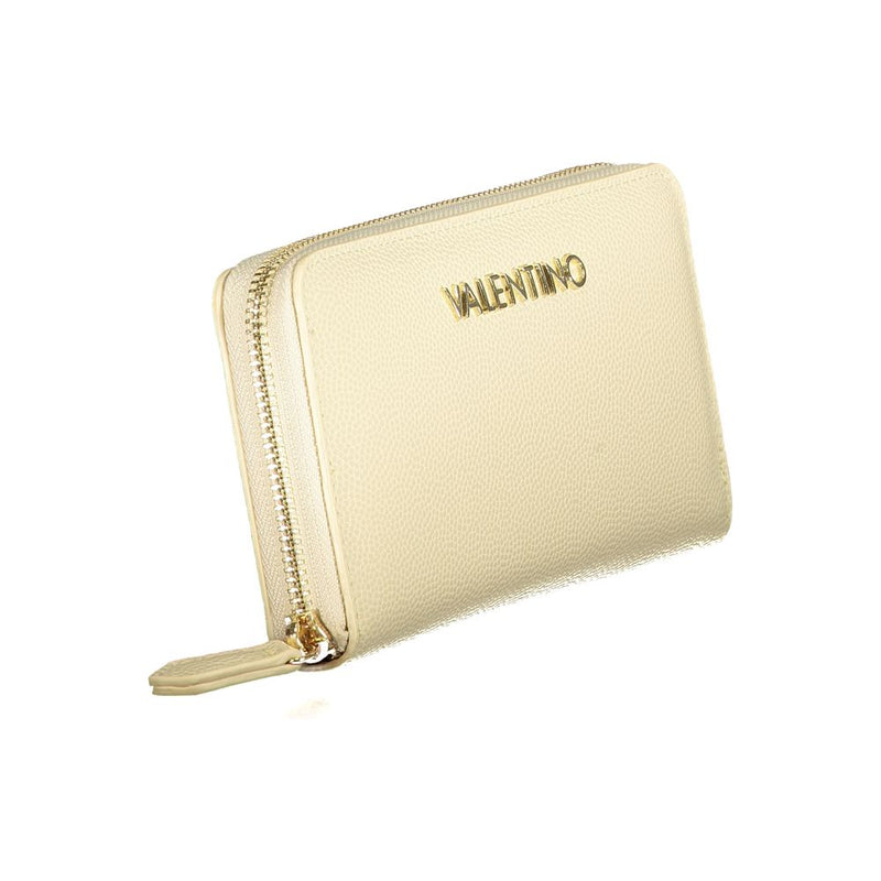 Mario Valentino Beige Polyurethane Women's Wallet - Chic & Functional