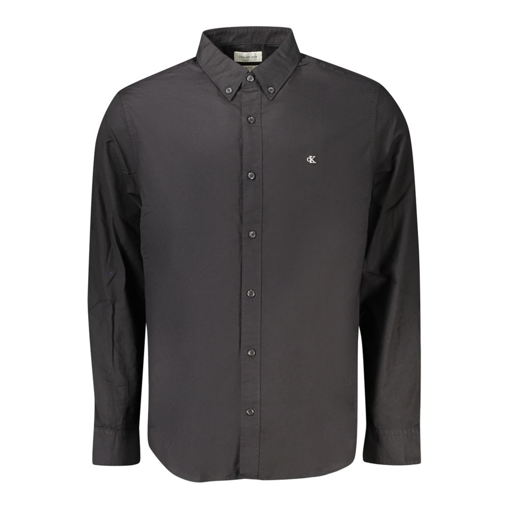 Chemise homme en coton noir Calvin Klein