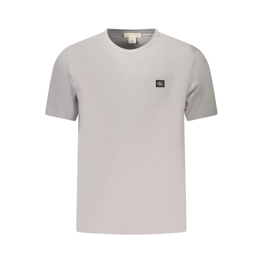 T-shirt gris en coton pour homme Calvin Klein