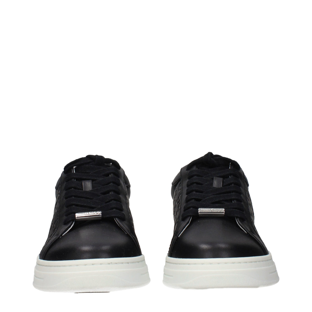 Jimmy Choo ROME Black Leather Low Top Sneakers for Women