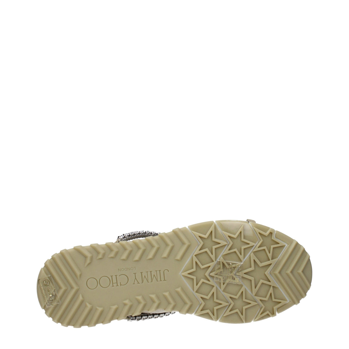 Jimmy Choo Beige Fabric Slip-On Loafers for Women