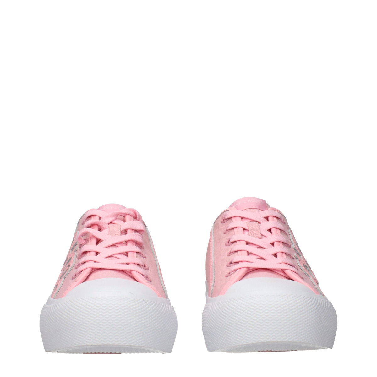 Jimmy Choo Fenix Low Top Sneakers in Pink Fabric