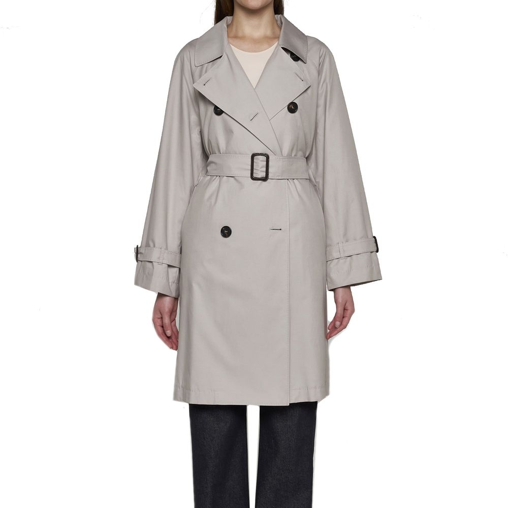 Manteau en coton beige Max Mara