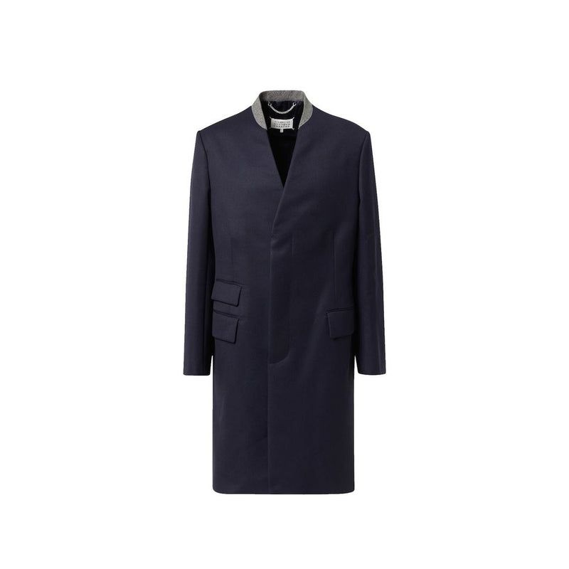 Manteau en laine bleu Maison Margiela
