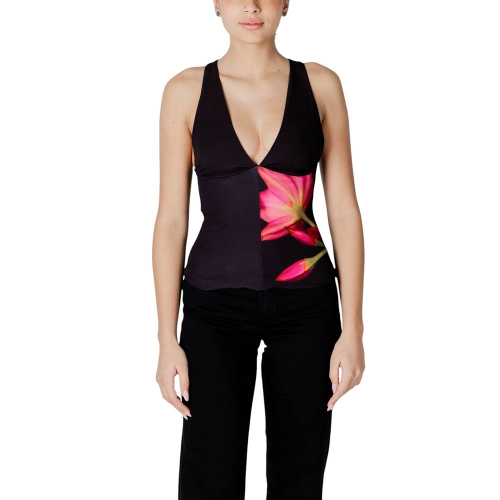 Desigual BLUS_FOBOS 25SWBW09 Femme Top Noir en Polyester