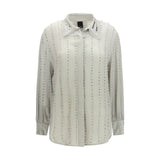 PINKO Caitlin Gray Viscose Pattern Shirt for Women