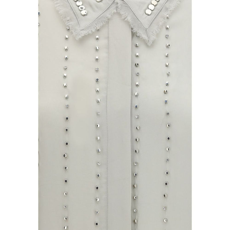 PINKO Caitlin Gray Viscose Pattern Shirt for Women