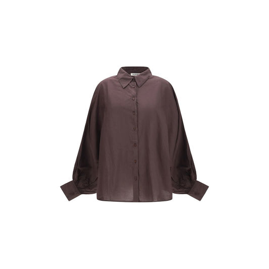 SOSUE Brown Cotton Shirt