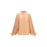 SOSUE Antonia Voile Orange Cotton Pattern Shirt