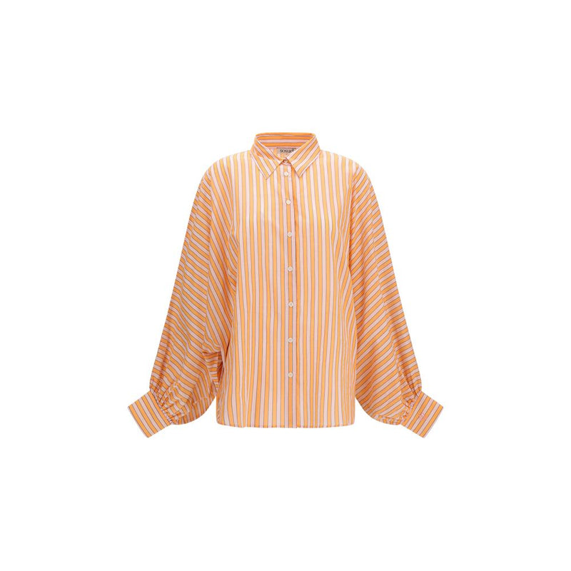 SOSUE Antonia Voile Orange Cotton Pattern Shirt