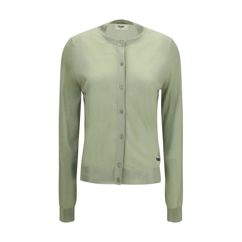 Fendi Bicolor Viscose Cardigan - Élégance Essentielle