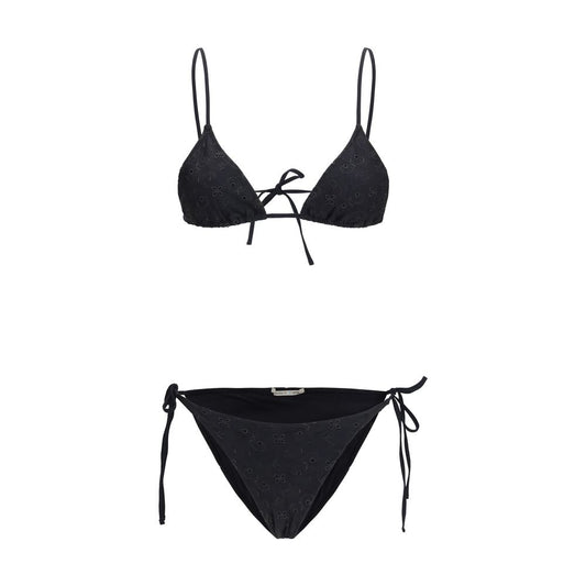 Kristina Ti Black Floral Embroidered Bikini