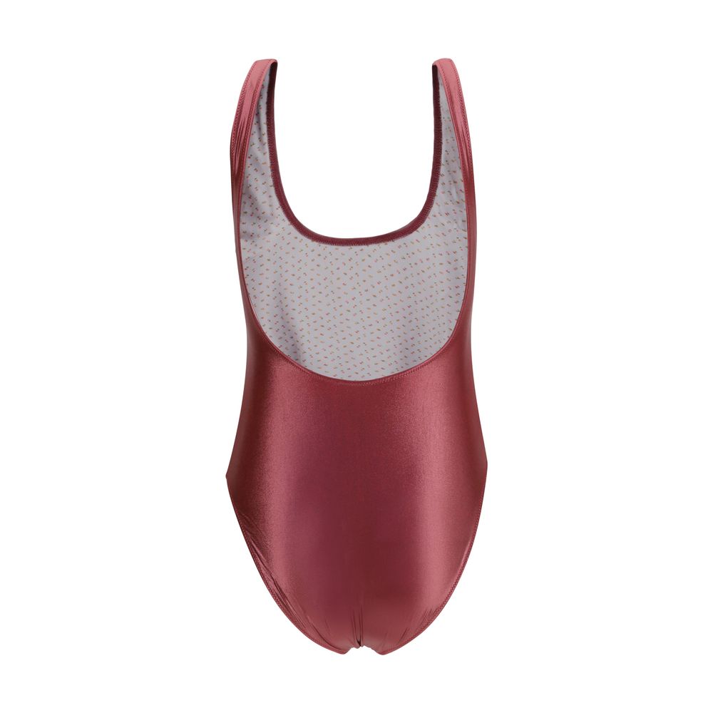 Kristina Ti Bordeaux One-Piece Swimsuit - Elegant & Modern Design