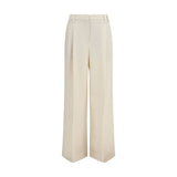 Brunello Cucinelli Beige Viscose Casual Pants for Women