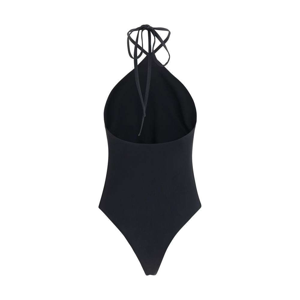 Jacquemus Bastide Black Polyamide One-Piece Swimsuit