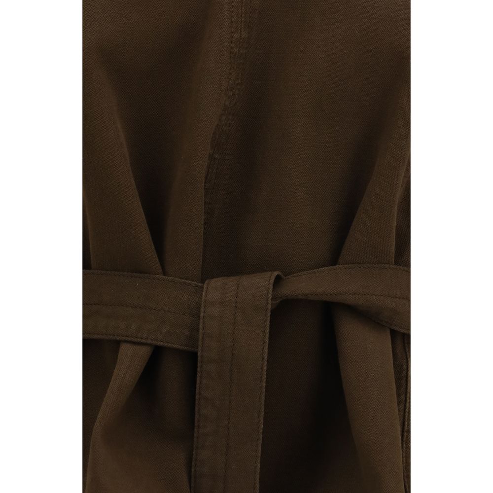 Lemaire Brown Cotton Blouse - Relaxed Elegance