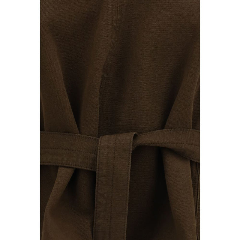 Lemaire Brown Cotton Blouse - Relaxed Elegance