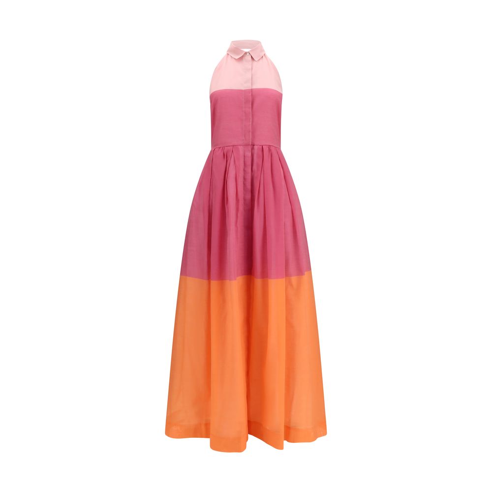 Sara Roka Eglelong Multicolor Cotton Casual Dress