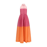 Sara Roka Eglelong Multicolor Cotton Casual Dress