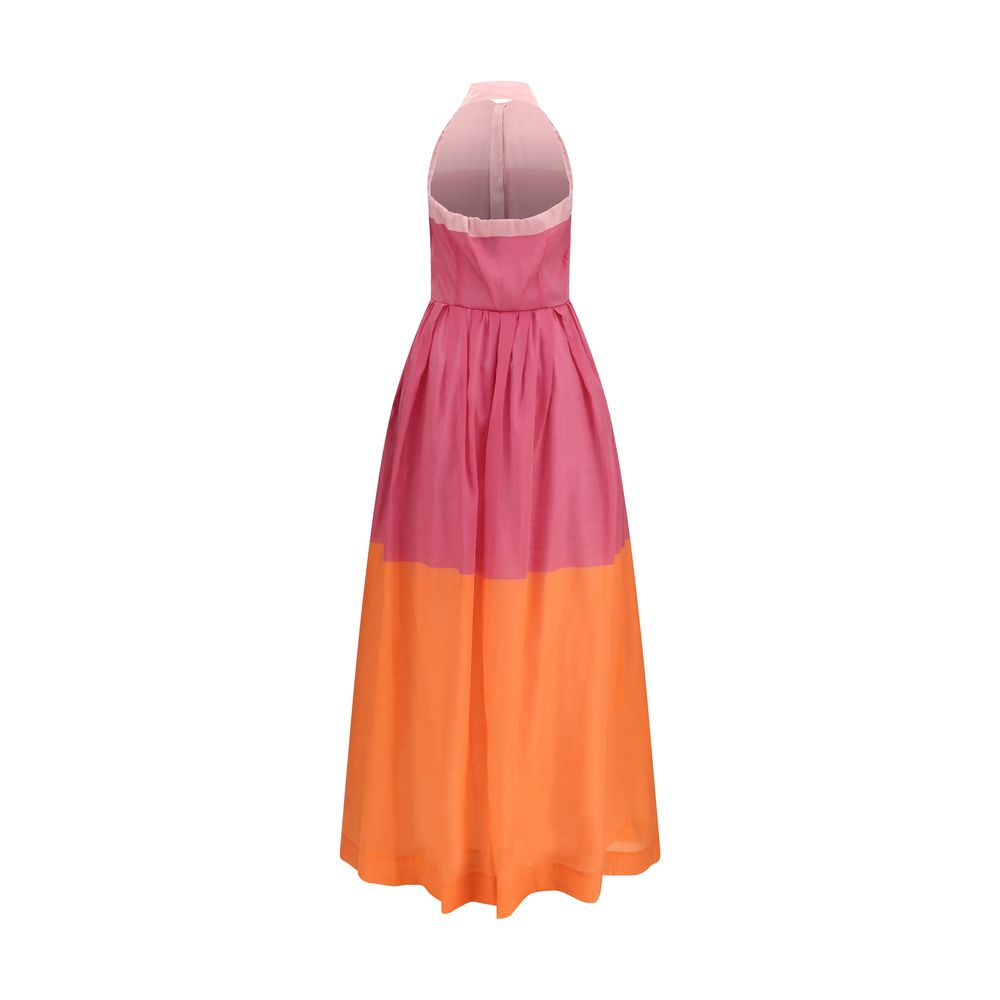 Sara Roka Eglelong Multicolor Cotton Casual Dress