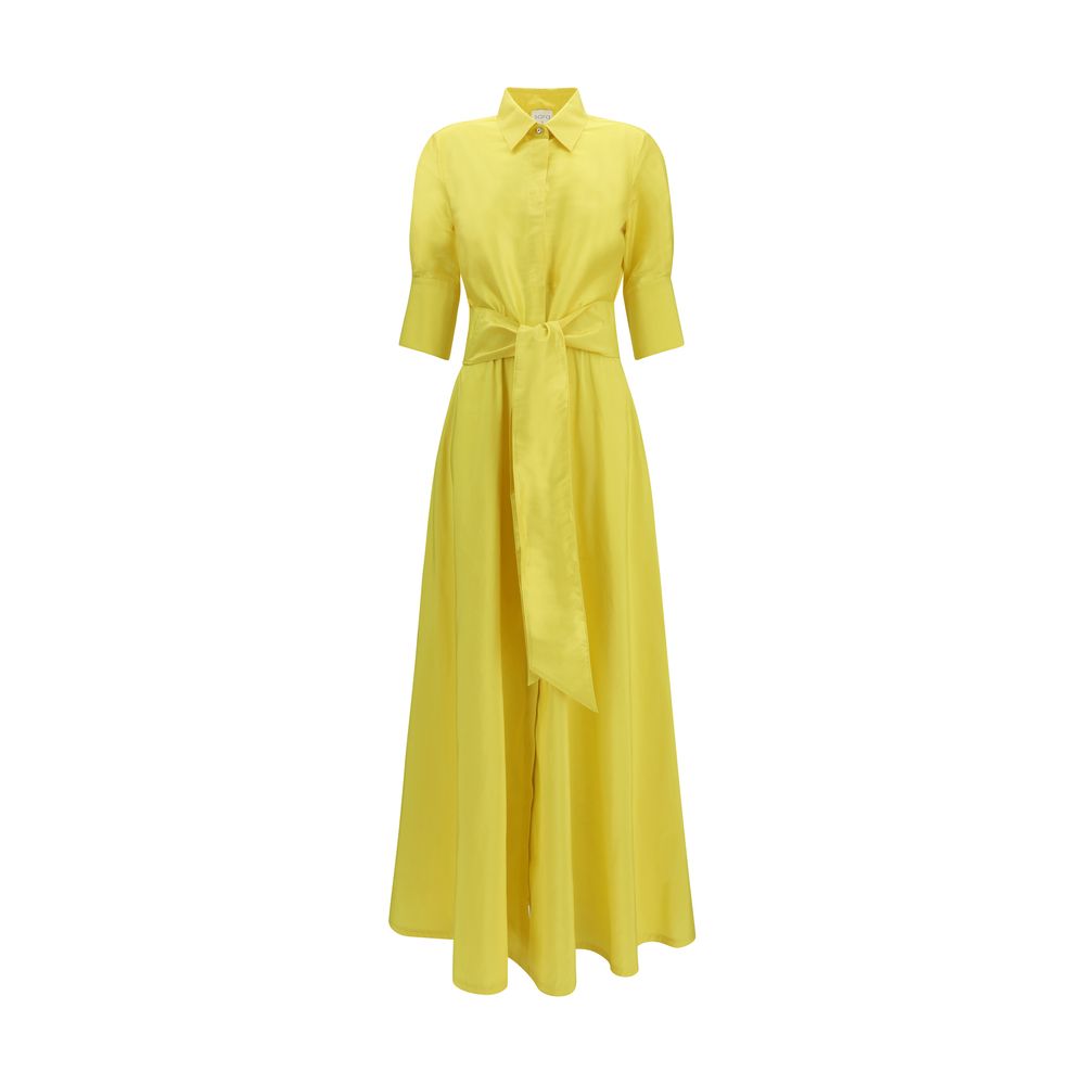 Sara Roka Marysole Bicolor Silk Casual Dress