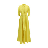 Sara Roka Marysole Bicolor Silk Casual Dress