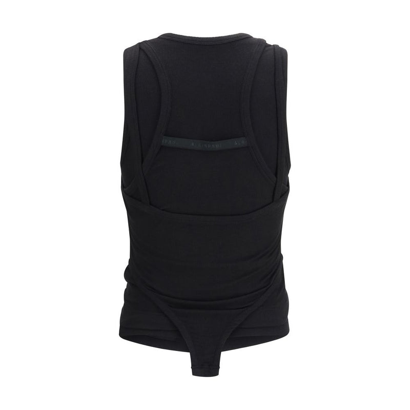 ALAINPAUL Black Lyocell Tank Tops - Versatile Layering Essential