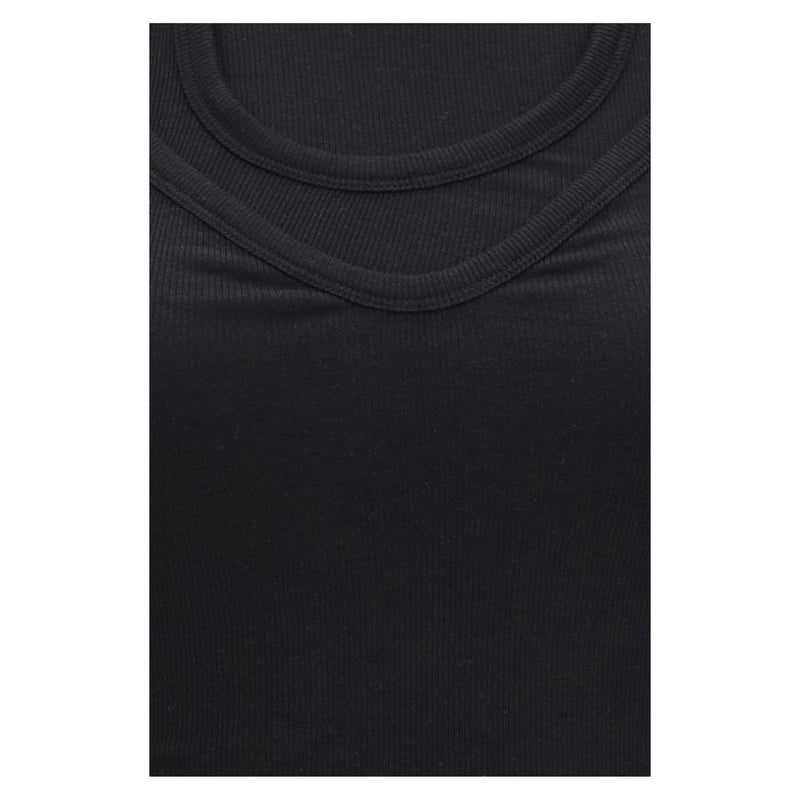 ALAINPAUL Black Lyocell Tank Tops - Versatile Layering Essential