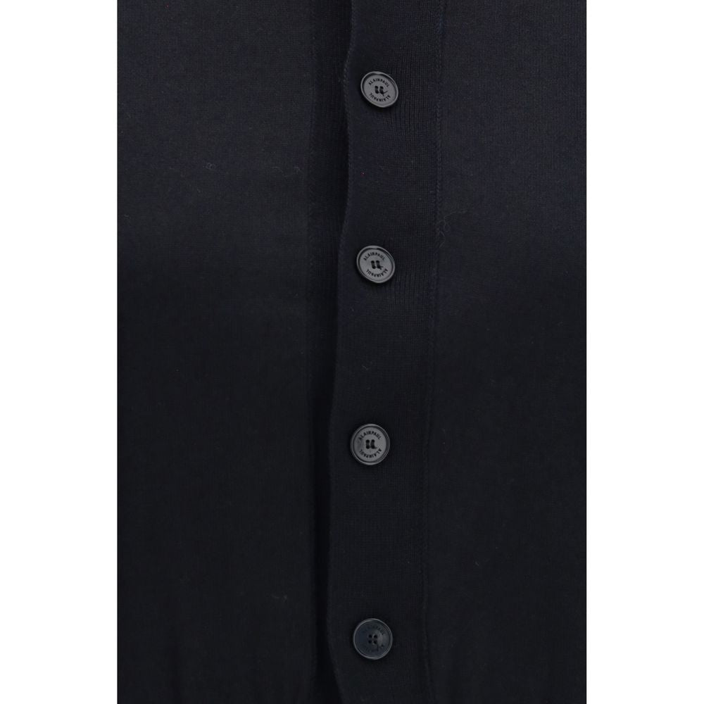 ALAINPAUL Black Cotton Cardigan Bolero for Women