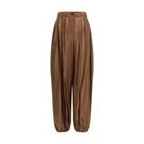 Le dernier pantalon décontracté marron en polyester