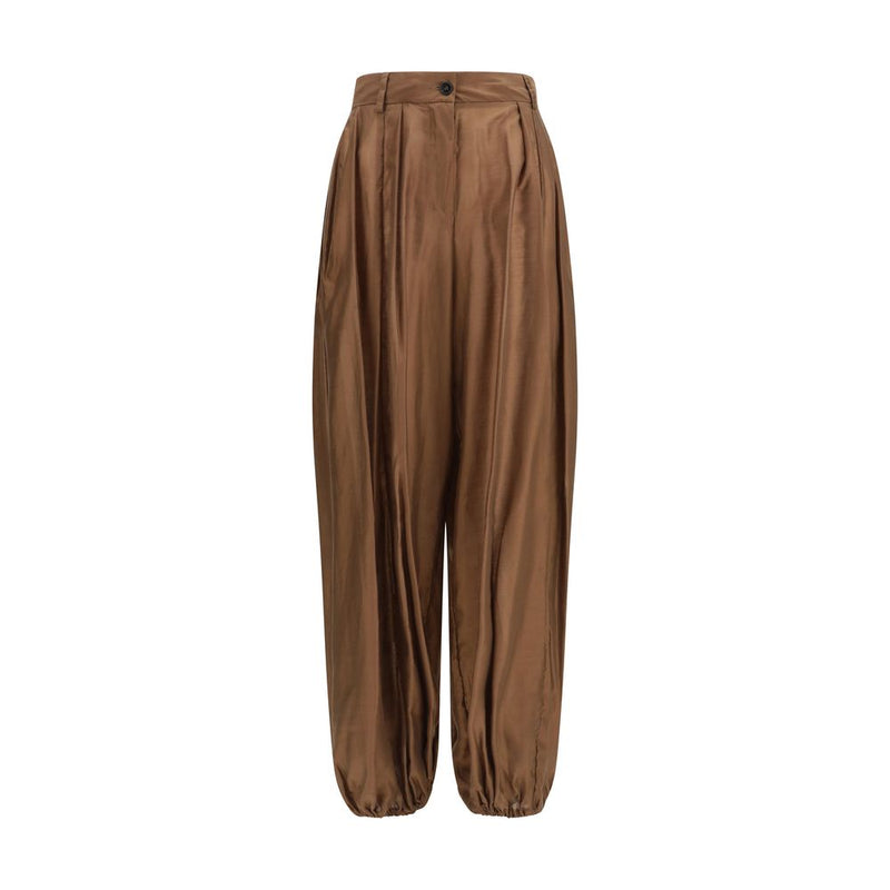 Le dernier pantalon décontracté marron en polyester