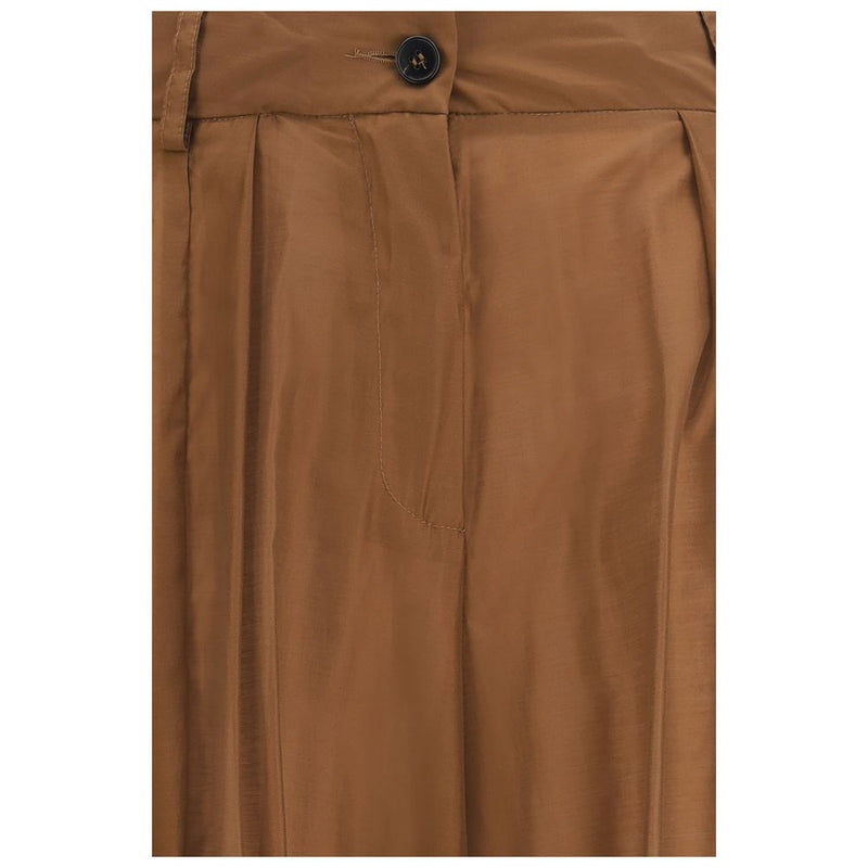 Le dernier pantalon décontracté marron en polyester