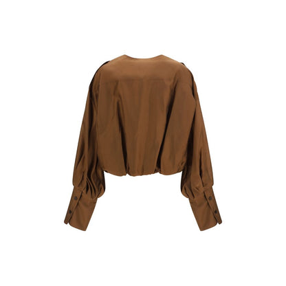 The Latest Brown Lycra Shirt