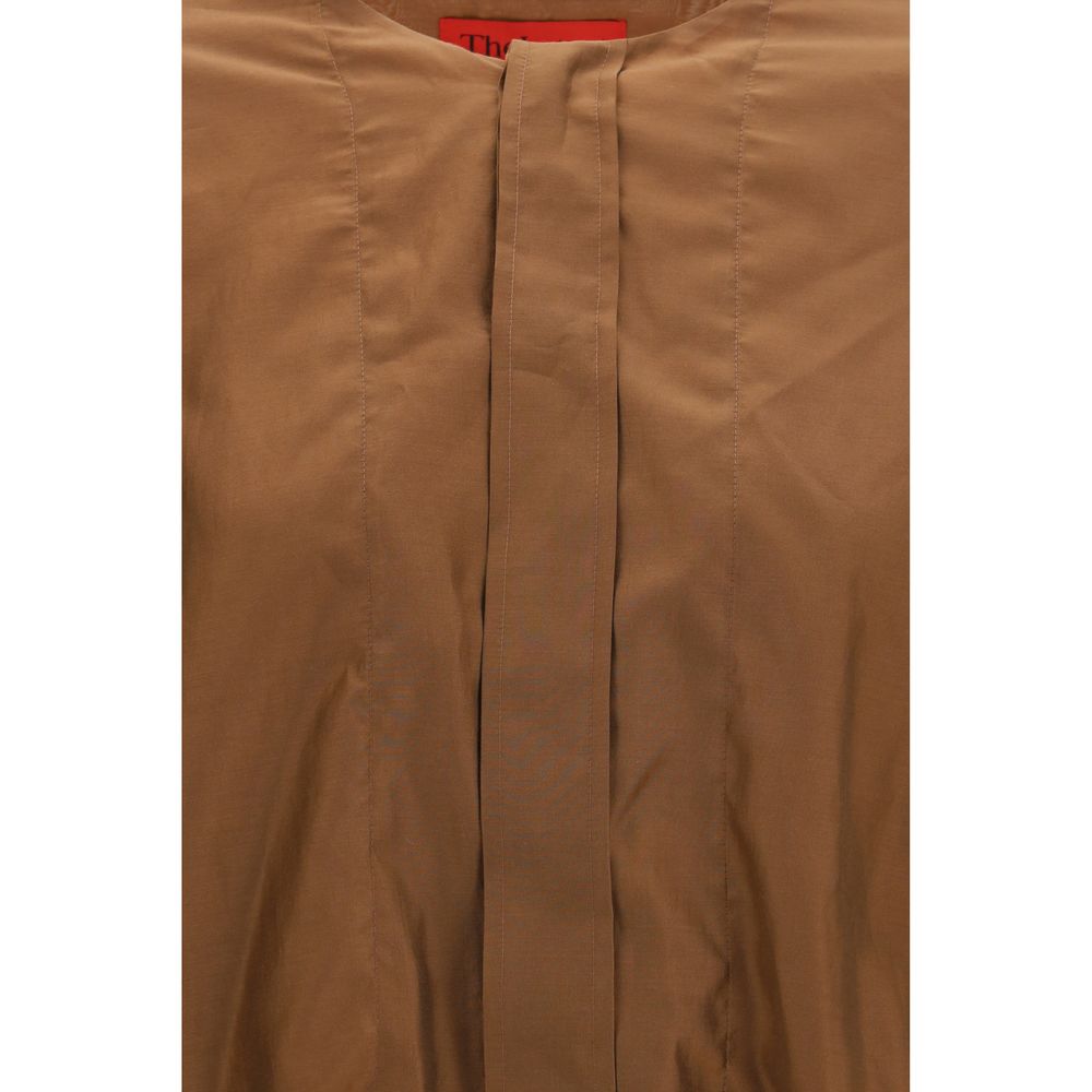 The Latest Brown Lycra Shirt - Diana Lightweight Muslin