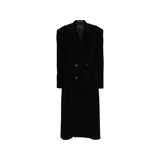 Balenciaga Black Cashmere Coat for Women