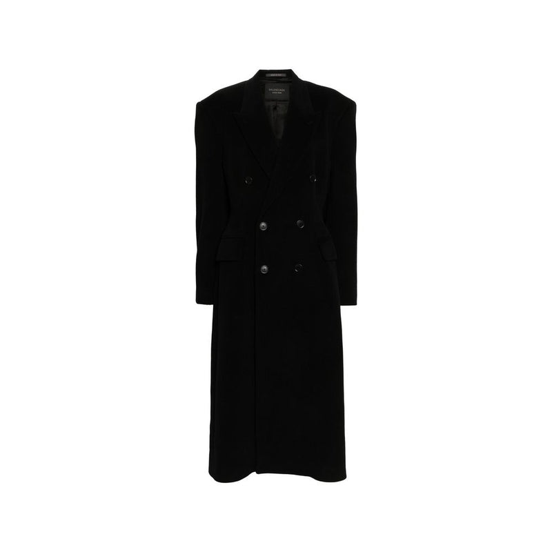 Balenciaga Black Cashmere Coat for Women